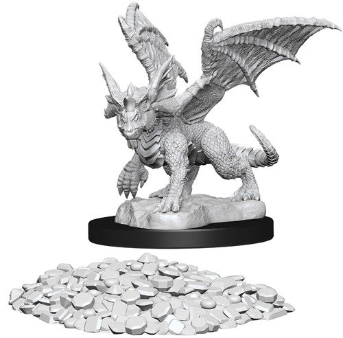 D&D Nolzur's Marvelous Unpainted Miniatures: W10 Blue Dragon Wyrmling