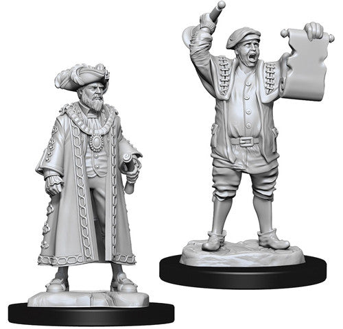 WizKids Deep Cuts Unpainted Minis: W10 Mayor & Town Crier