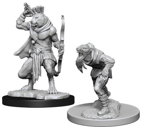 D&D Nolzur's Marvelous Unpainted Miniatures: W11 Wererat & Weretiger