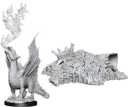 D&D Nolzur's Marvelous Unpainted Miniatures: W11 Gold Dragon Wyrmling & Treasure