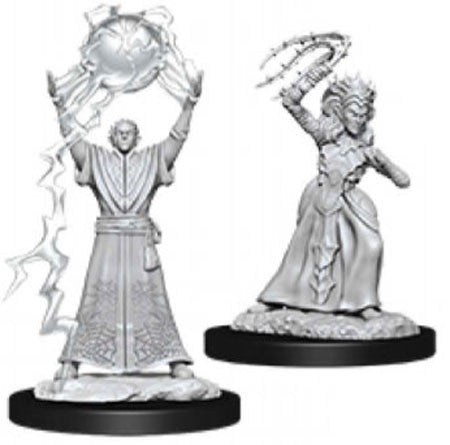 D&D Nolzur's Marvelous Unpainted Minis: W12 Drow Mage & Drow Priestess